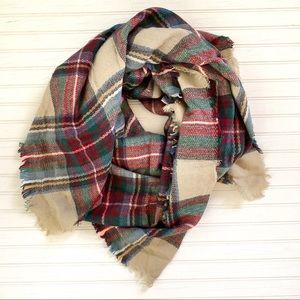 Zara Tartan Blanket Scarf